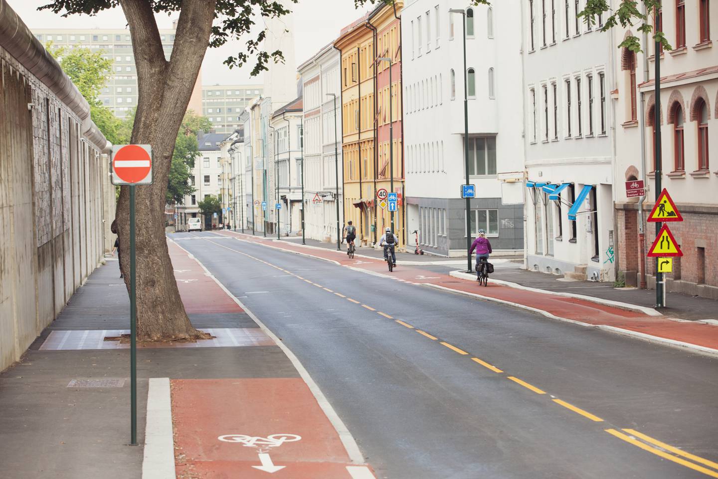 Åkebergveien har blitt et eksempel på hva også Syklistenes Landsforening mener er nødvendig for å få mange flere til å begynne å bruke sykkelen jevnlig.