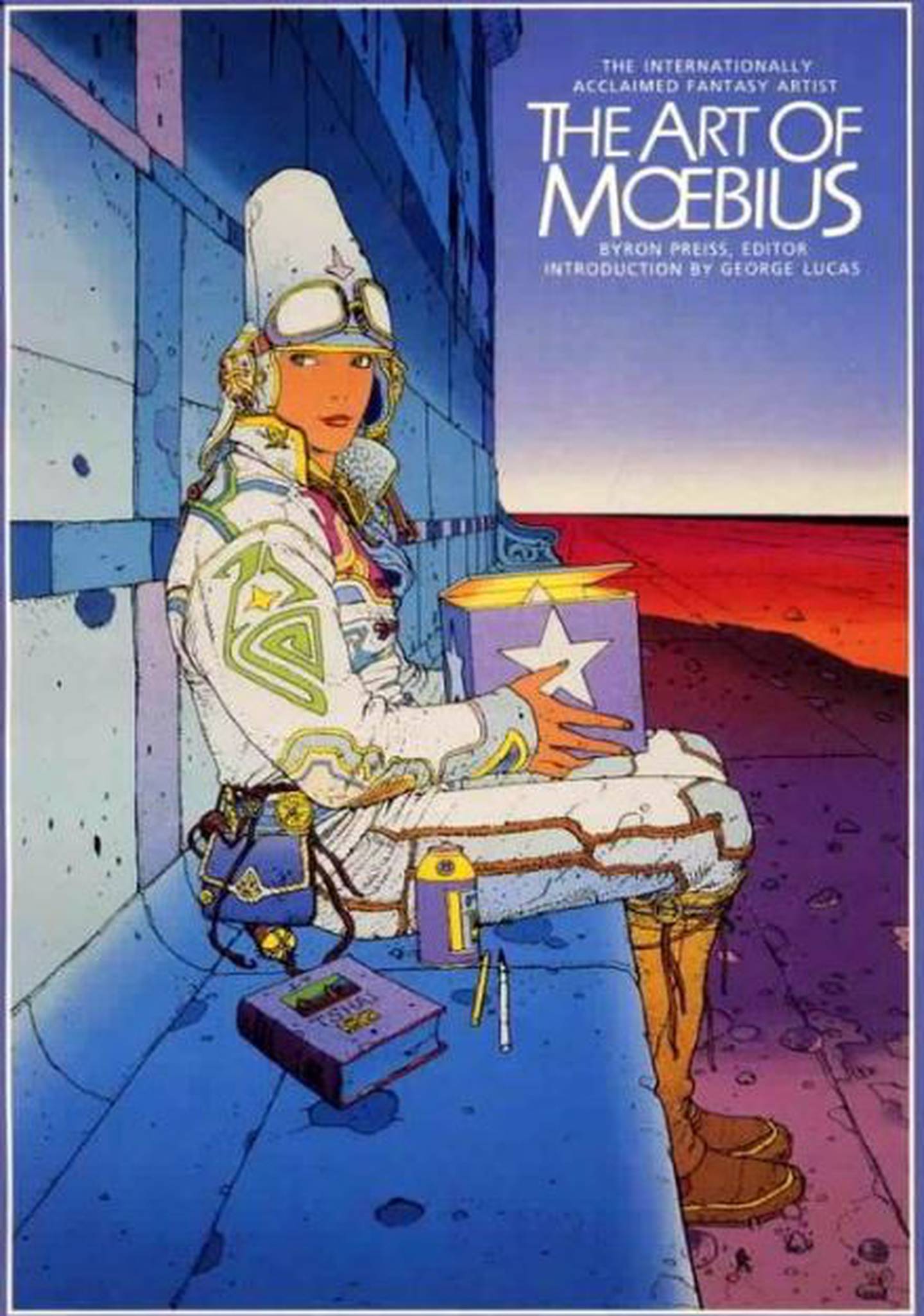 Omslag til «The Art of Moebius», med bilde fra tegneseriesyklusen om Aedena