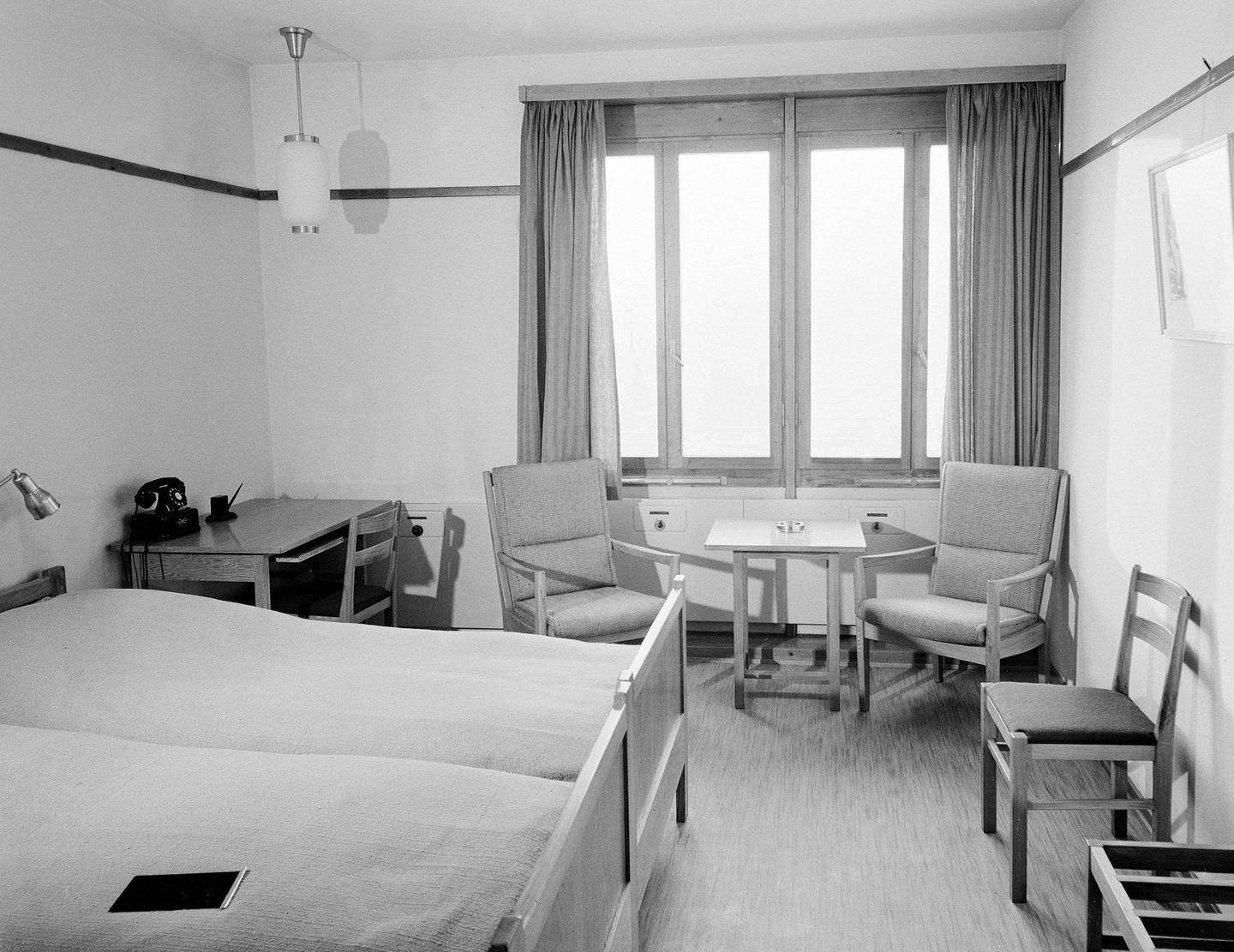26 KRONER: Et dobbeltrom fra da hotellet var nytt i 1951. FOTO: NTB SCANPIX