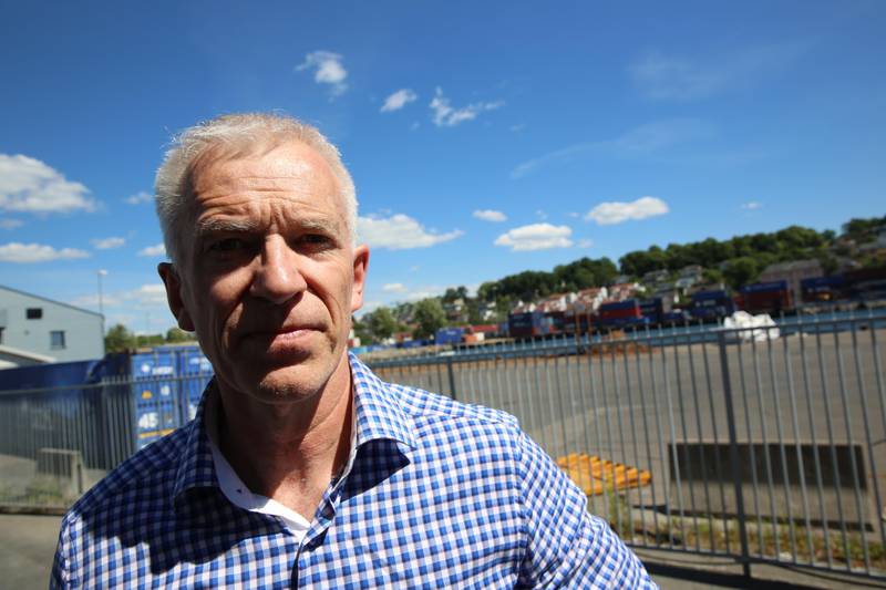 Arild Svenson (Frp) er motstander av å flytte konteinerhavna i Moss havn.