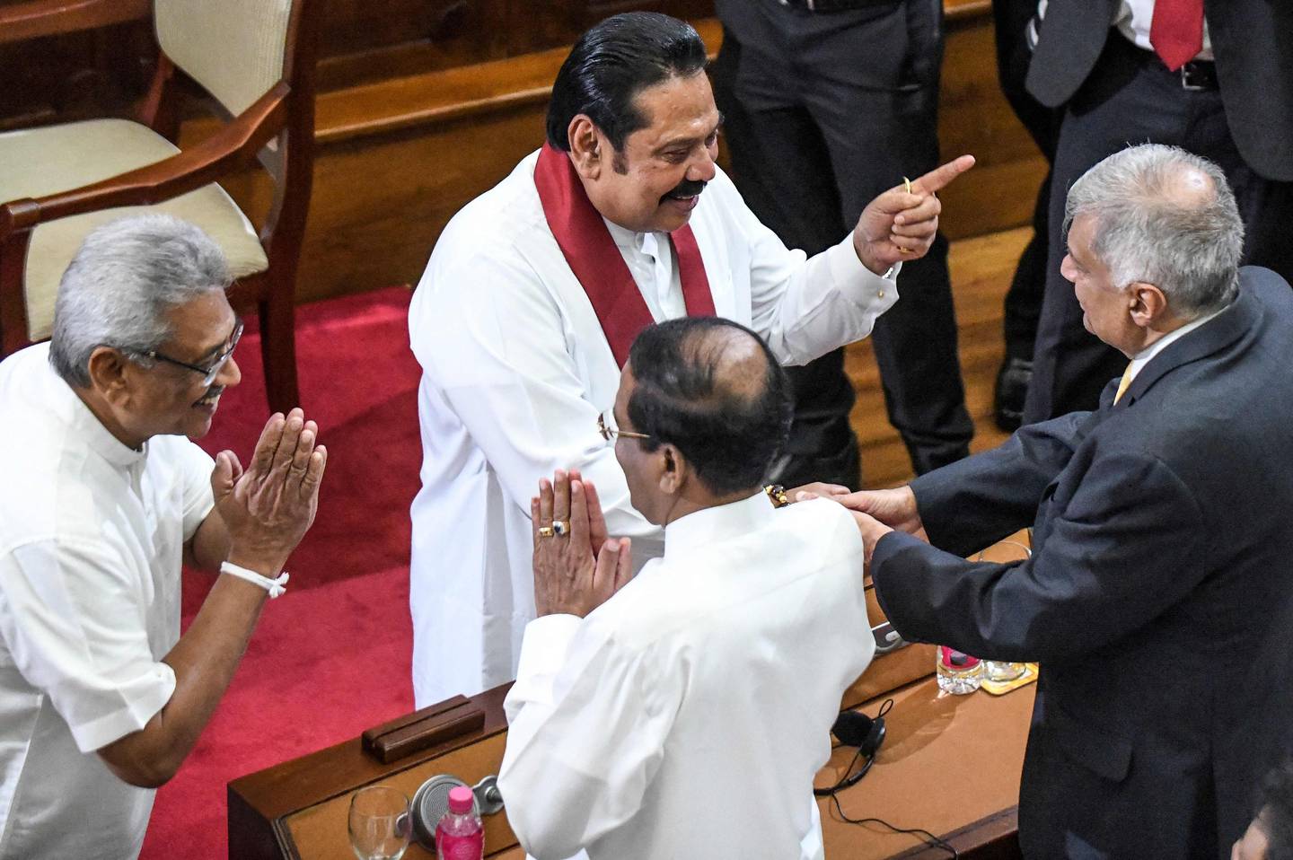 Sri Lankas president Gotabaya Rajapaksa, som har flyktet fra landet, avbildet i 2019.