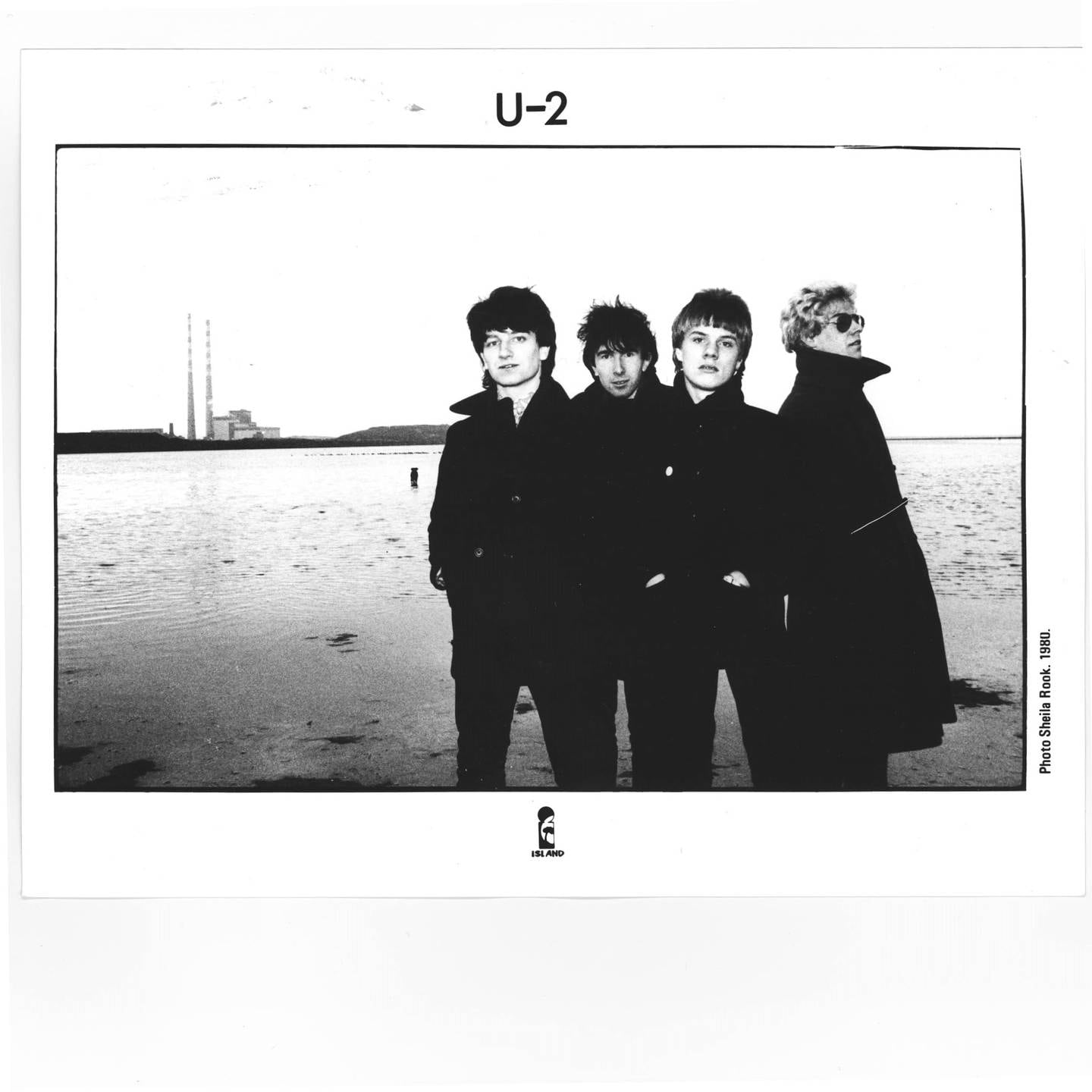 U2, her ved utgivelsen av albumdebuten «Boy» (1980). Bono, The Edge, Larry Mullen jr, Adam Clayton