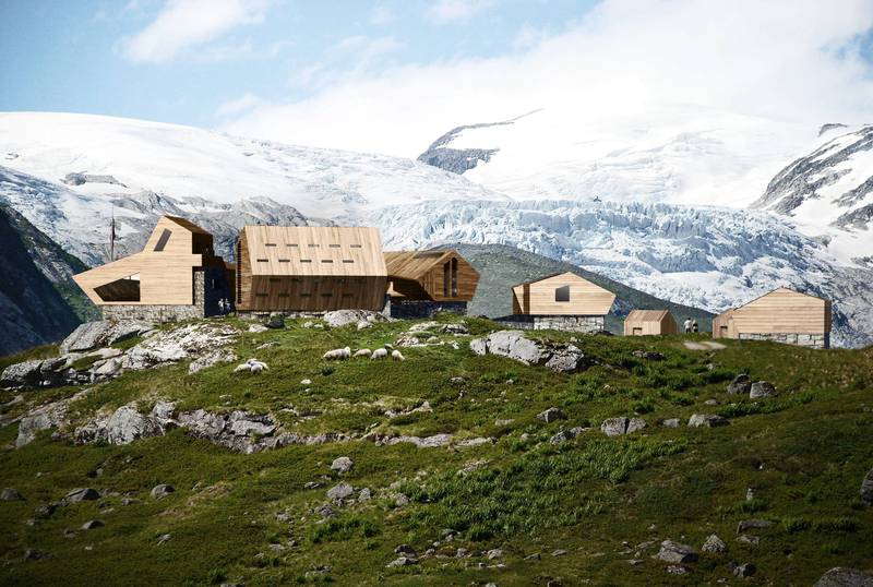 Turisthyttene i den norske fjellheimen er i ferd med å pimpes opp. Slik blir den nye Tungestølen, tegnet av Snøhetta, som skal stå ferdig i 2017. FOTO: SNØHETTA