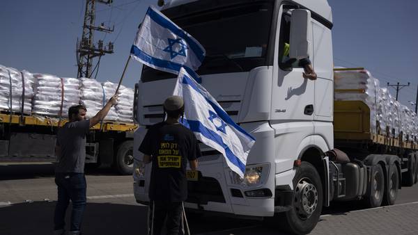 Israelske demonstranter blokkerte nødhjelp til Gaza