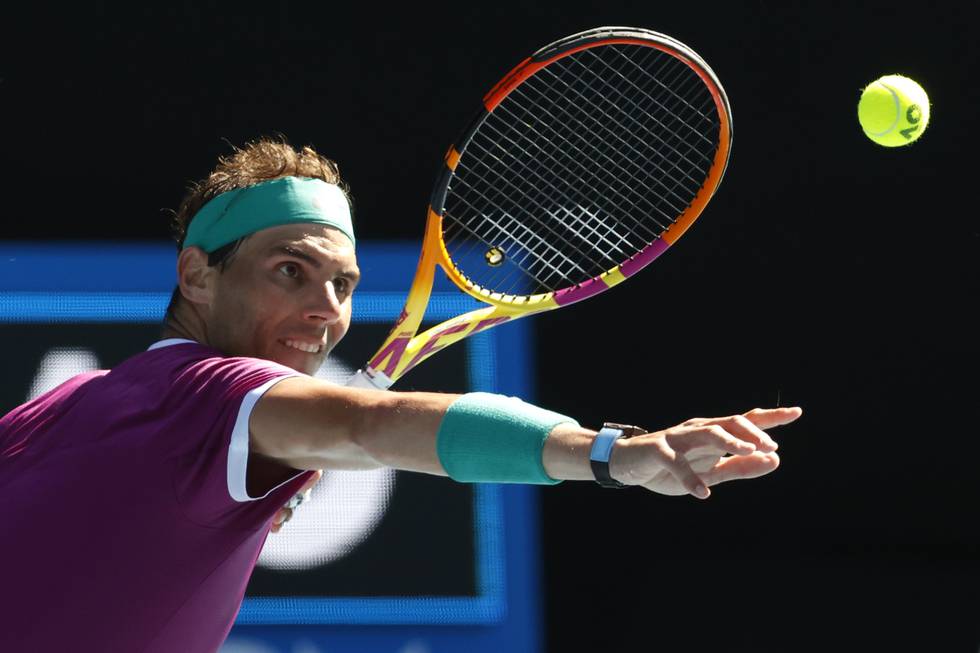 Rafael Nadal fikk en komfortabel første runde av Australian Open. Foto: Hamish Blair / AP / NTB