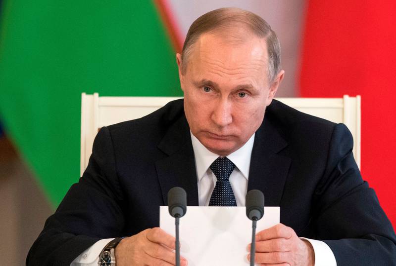SVARER: Russland reagerer sterkt på angrepet. Her Vladimir Putin. FOTO: NTB SCANPIX