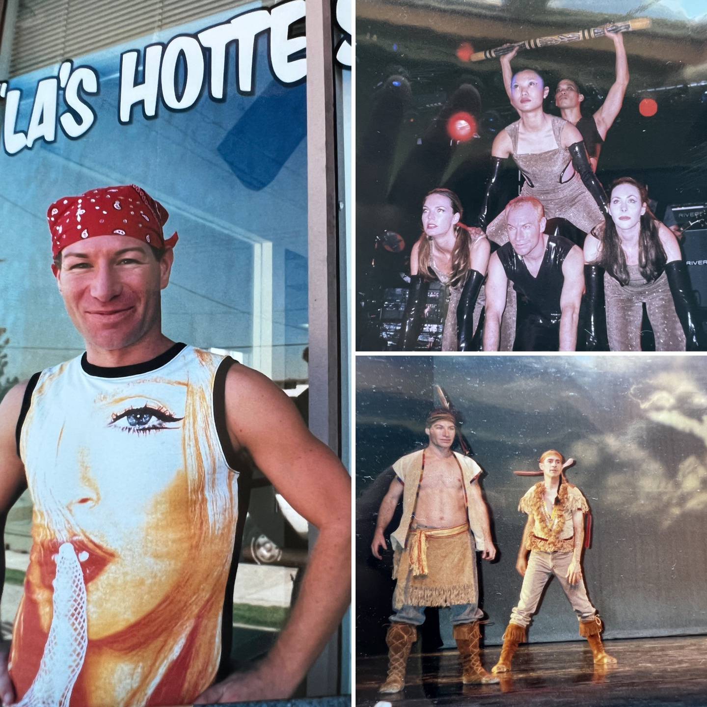 Atle Hoff var personlig trener og leder av studioet Cardio Barre. I Music Awards, Los Angeles var han med i dansecrewet (foto øverst til høyre). I Salt Lake City åpningsseremonien under OL (foto nederst høyre).