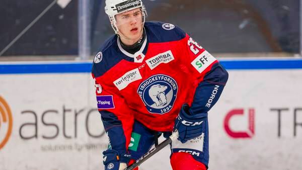 Stian Solberg ga ishockeylandslaget 1-0-seier over Latvia i forlengning