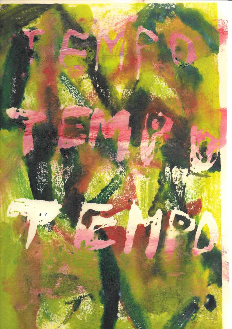 Utstillingstittelen «Tempo Tempo Tempo» er hentet fra Urd Pedersens maleri- og grafikkserie. Tittelverket er (merkelig nok) ikke med i utstillingen.
FOTO: GJENGITT MED TILLATELSE FRA KUNSTNEREN