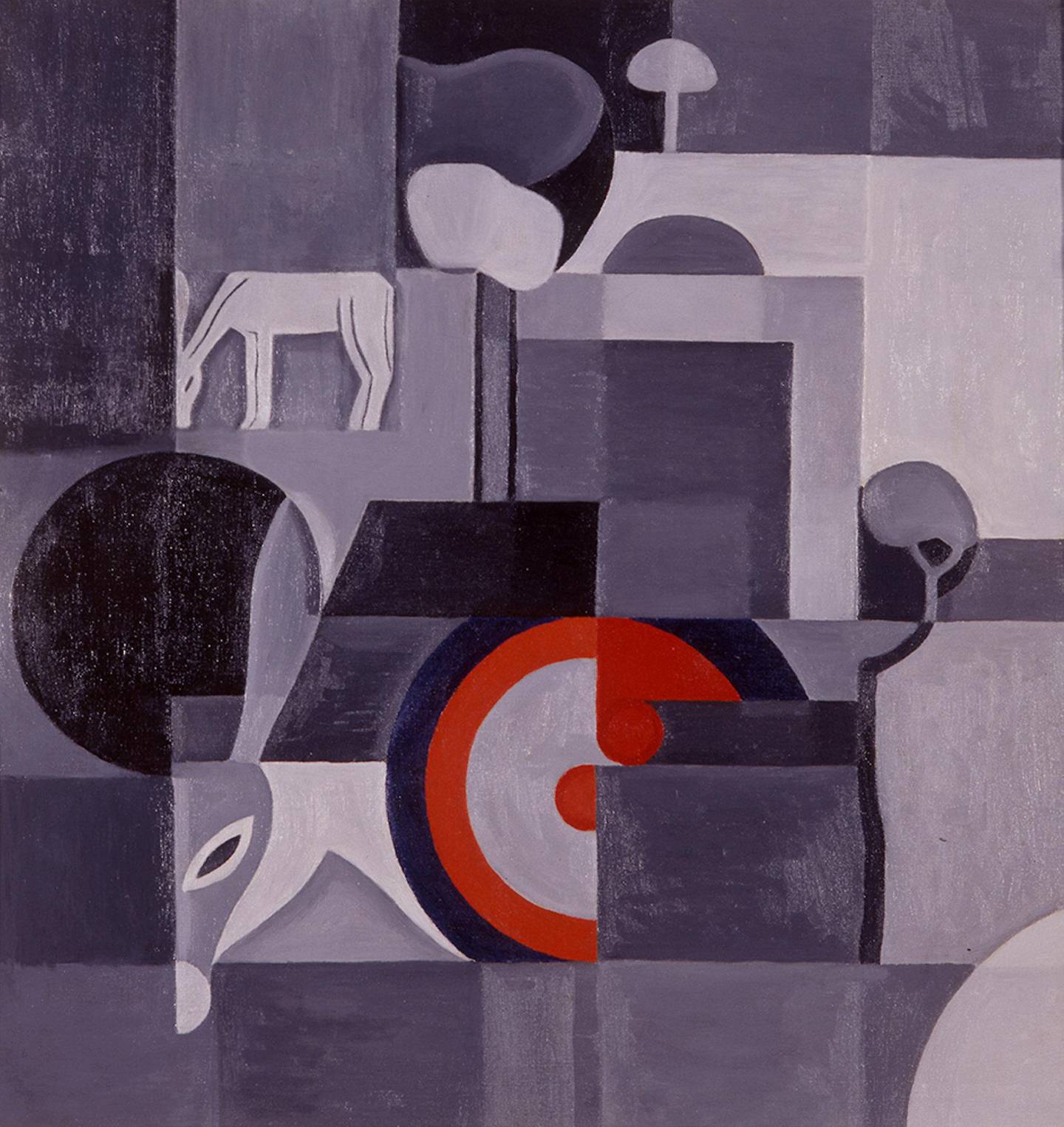 Elegansen i «Komposisjon med esler» (1926) er typisk for de maleriene Charlotte Wankel viste på den skandinaviske utstillingen hun arrangerte i Kunstnerforbundet i 1927. Dessverre så ikke tidens kritikere noe positivt i det hele tatt.