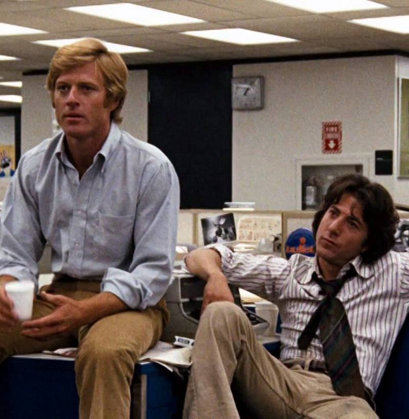 Den mest ikoniske pressefilmen, «Alle presidentens menn» fra 1976, handlet om Watergate-skandalen. FOTO: NTB SCANPIX