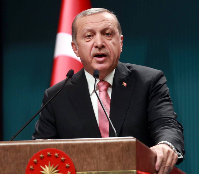 Tyrkia har innledet det som kalles en «militærøvelse» nær grensen til Irak, og har store tropper klare. Bildet: President Recep Tayyip Erdogan. 