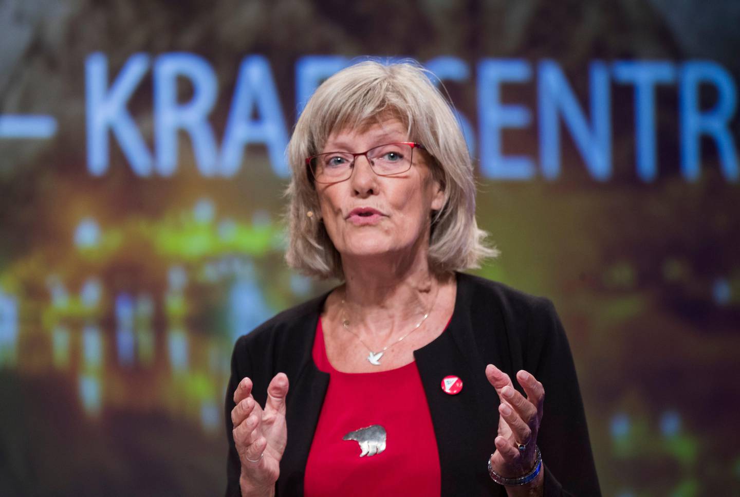 Arendal  20180817.
Karin Andersen, stortingsrepresentant (SV) i debatt om fylker og regioner.
Foto: Terje Pedersen / NTB scanpix