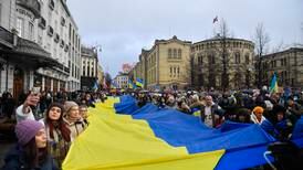 Solidaritet med Ukraina markert over hele landet