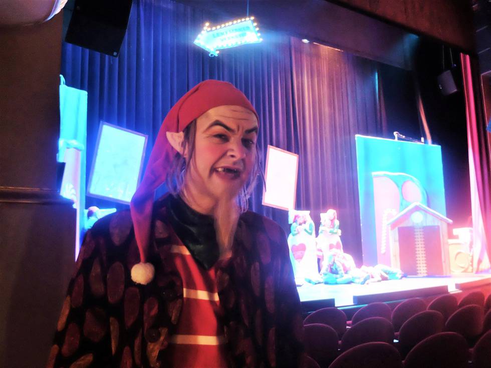  *** Local Caption *** Håkon Thorstensen Nielsen spiller tittelrollen som Juleskurken i Drammens teater for fjerde gang. FOTO: KATRINE STRØM