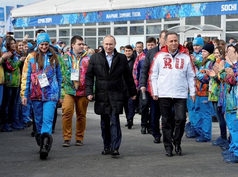 Vladimir Putin og Russlands sportsminister Vitalij Mutko (t.h.) hadde Sotsji som sin lekegrind. På godt og vondt. 