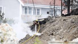 Brann på anleggsområde i Lørenskog slukket