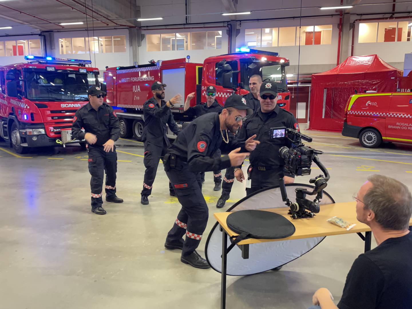 Rogaland brann og redning IKS har spilt inn musikkvideo.
