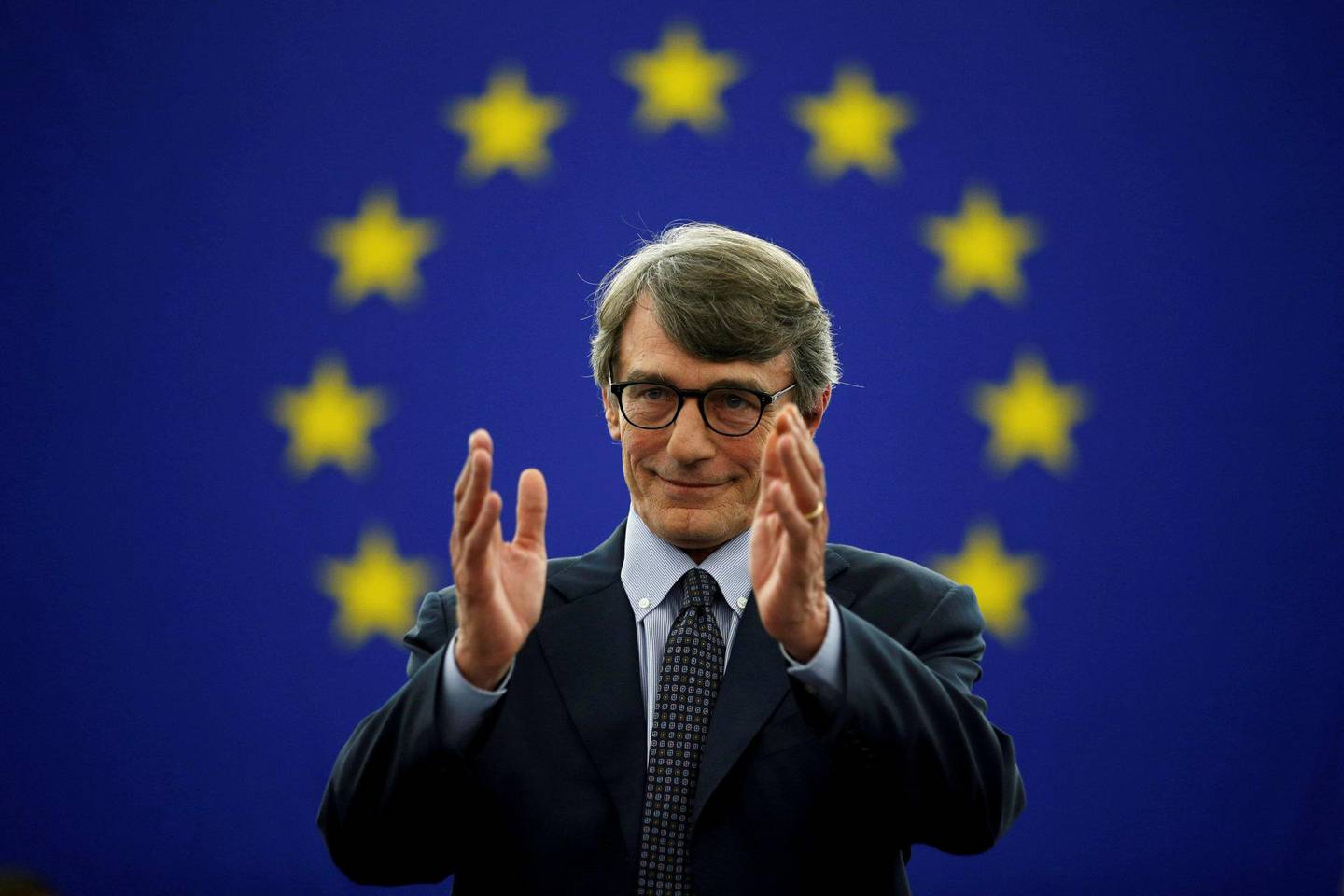 EU-parlamentet: David-Maria Sassoli er valgt til ny president i EU-parlamentet. FOTO: NTB SCANPIX