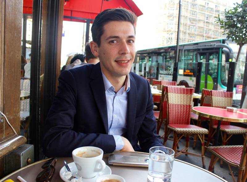 Aymeric Merlaud (25) foreslo for Nasjonal Fronts leder Marine Le Pen at de skulle etablere partiet ved eliteskolen Sciences Po.