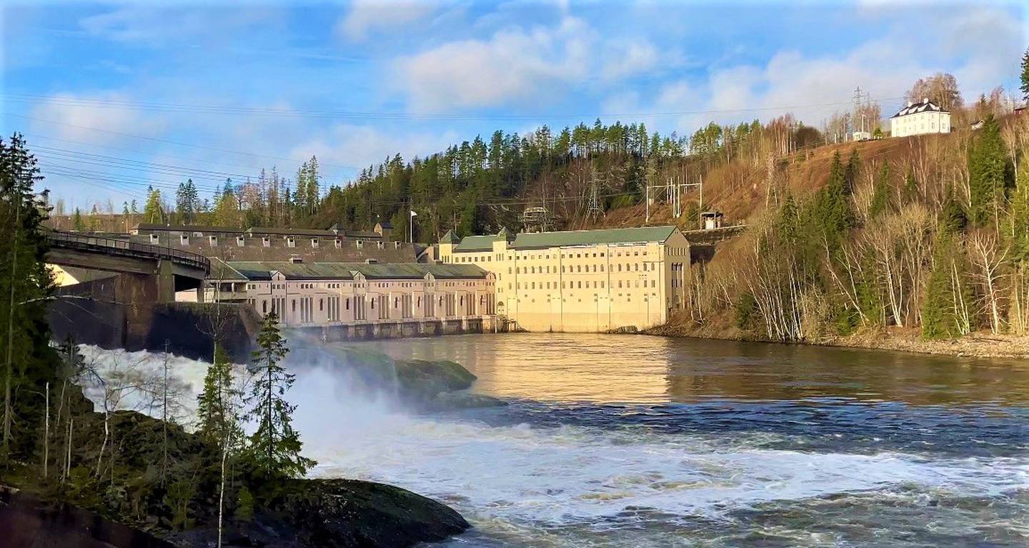 Norges største elvekraftverk, Vamma, i Indre Østfold.