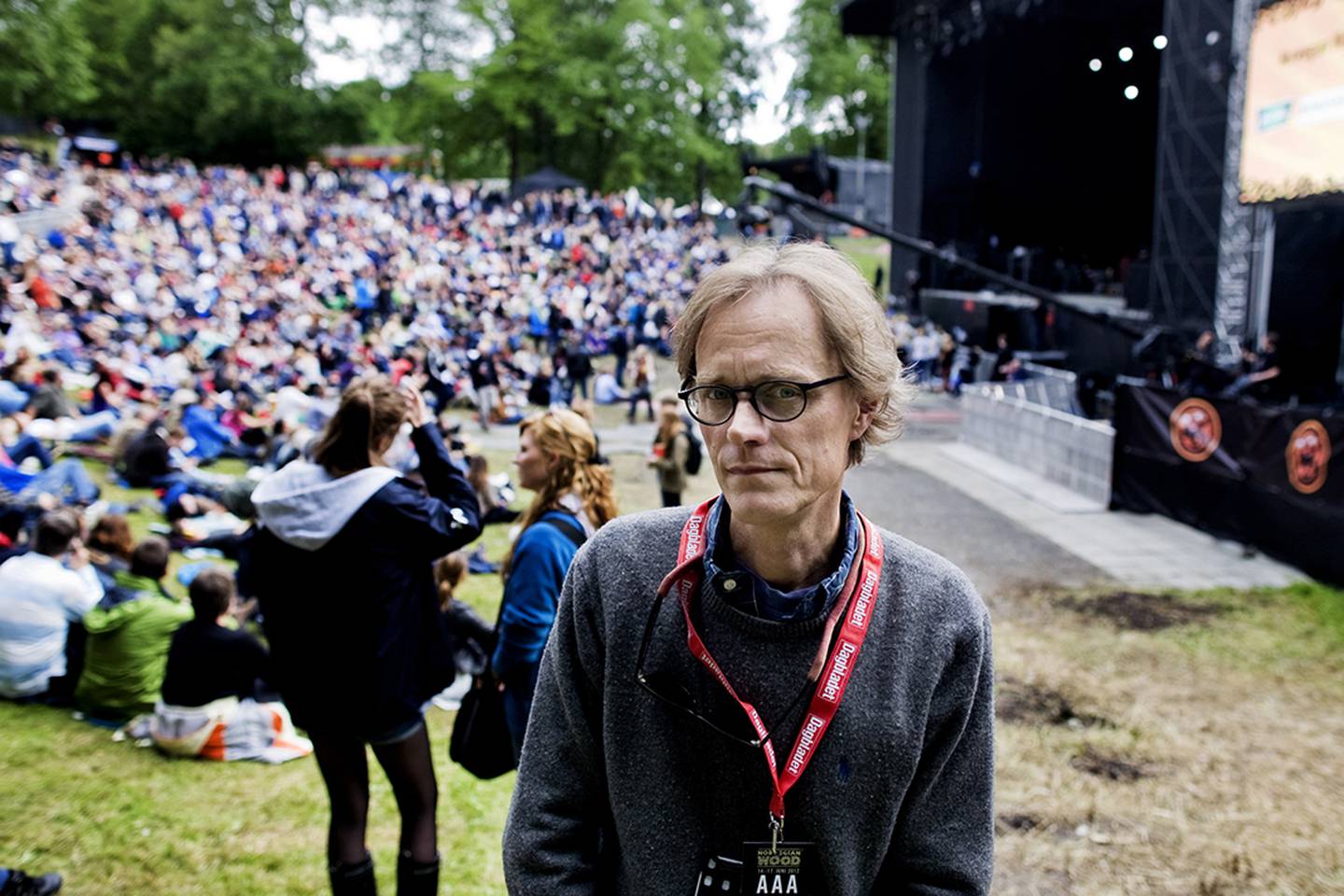 Jørgen Roll bedyrer at de har is i magen før festivalsommeren 2016. Her fra badet i 2012. FOTO: JOACIM JØRGENSEN