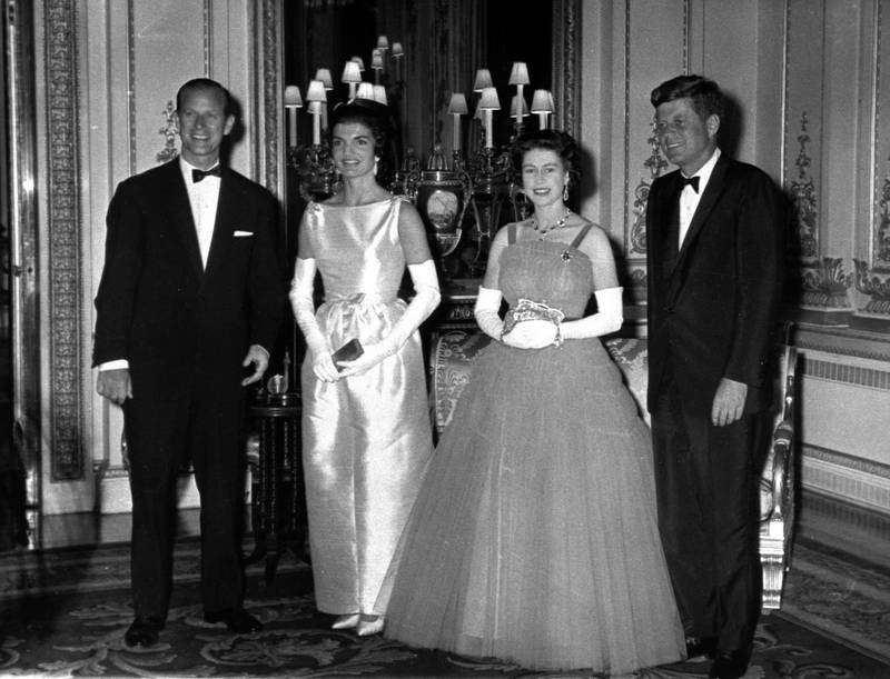 Kongepar: På kongelig visitt på Buckingham Palace i juni 1961. 