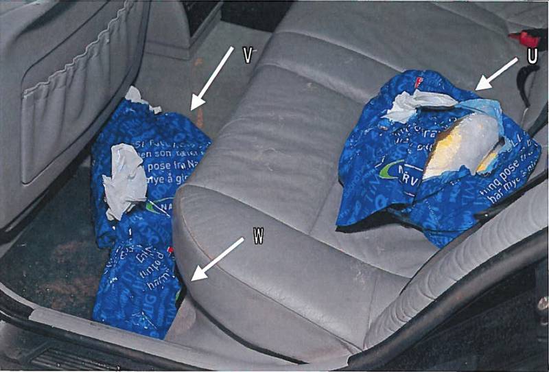 Slik ble posene funnet i bilen til litaueren i Sandnes.