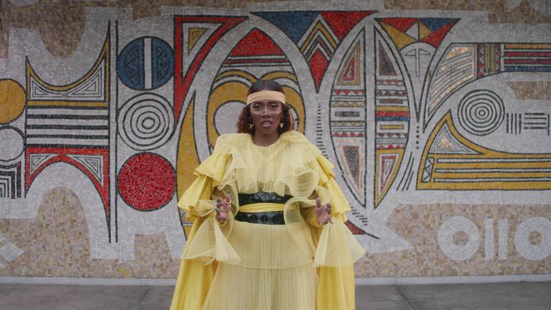 Tiwa Savage in “Keys to the Kingdom” from the visual album BLACK IS KING, on Disney+