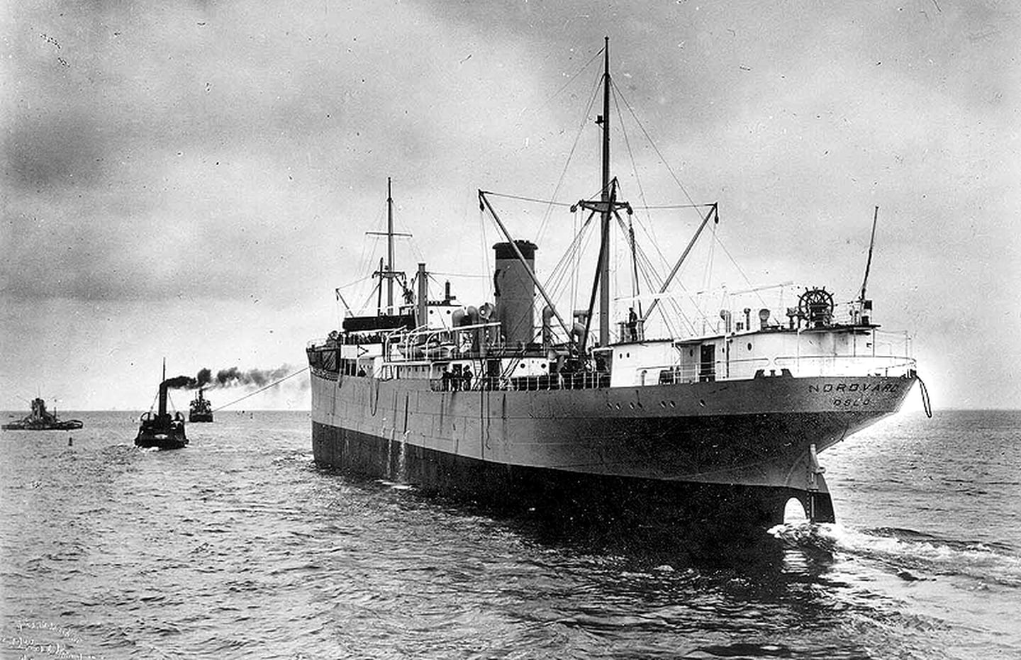 MS «Nordvard» ble brukt som forsyningsskip under krigen, før det ble senket i Moss.