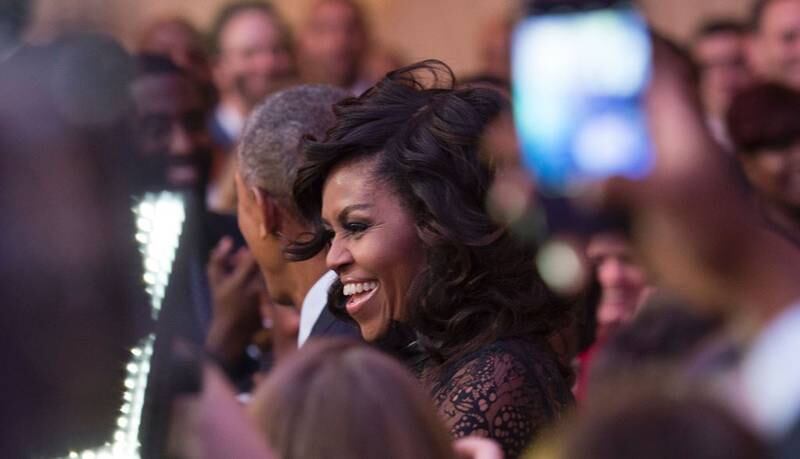 Michelle Obama under et arrangement i Det hvite hus.