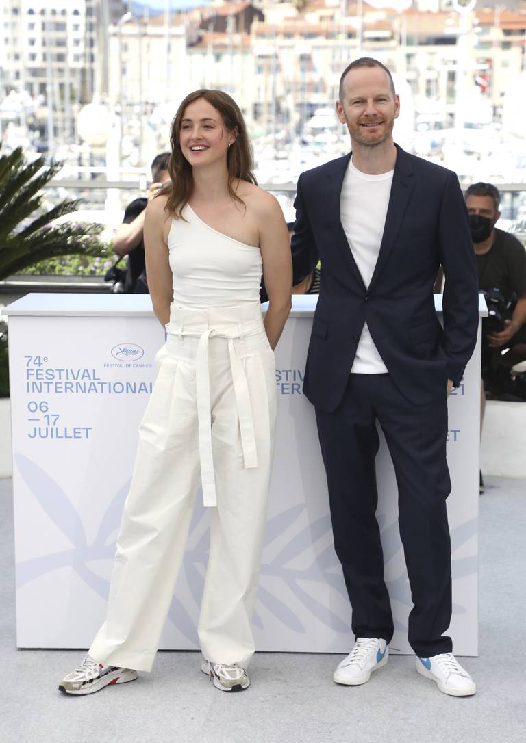 Regissør Joachim Trier har vært på Cannes-festivalen før med filmer – mens Renate Reinsve var førstereisende. Foto: Vianney Le Caer / AP