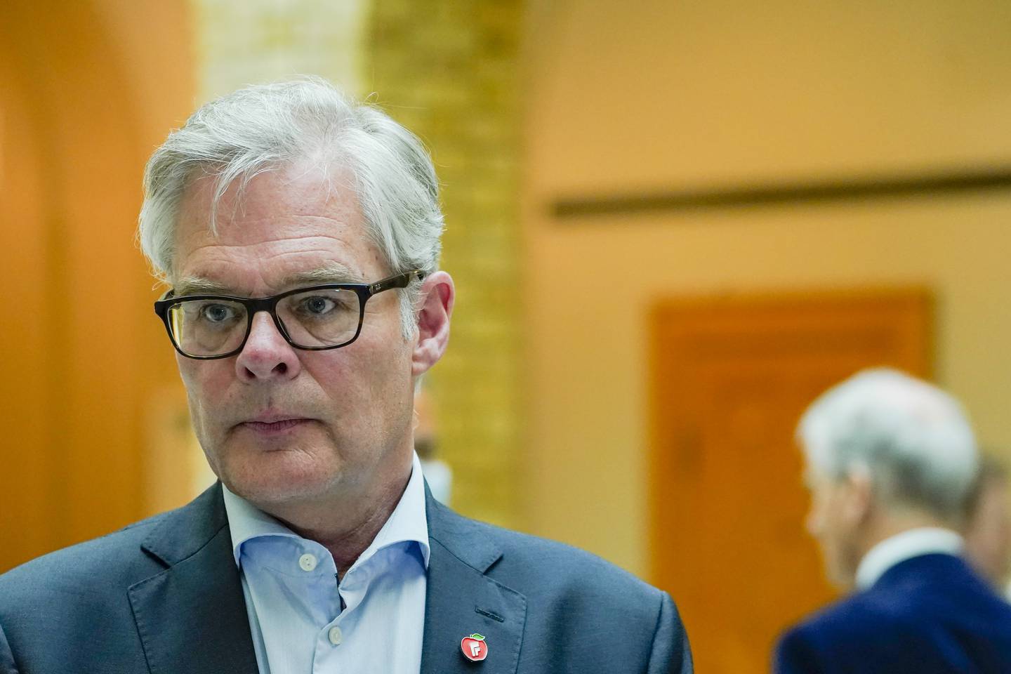 Hans Andreas Limi (Frp) stiller dyre krav til regjeringspartiene før forhandlingene om revidert nasjonalbudsjett. Foto: Lise Åserud / NTB