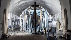 Stålrigg på 40 tonn skal skåne Tuneskipet under byggingen av nytt museum