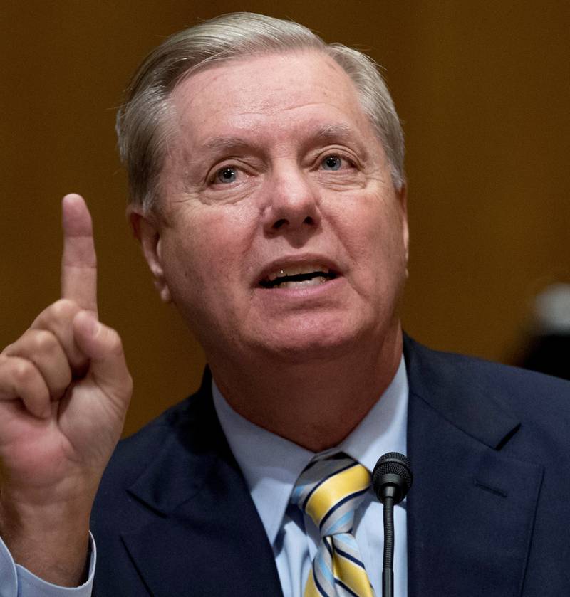 Senator Lindsey Graham er en av republikanerne som er kritiske til Donald Trumps plan om innstramming i lovlig innvandring.