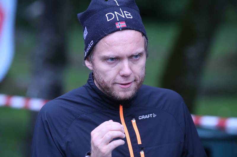 Rune Bjerga deltok også under årets utgave av Mosvannløpet. Her minutter før startskuddet. Foto: Jan Henrik Heggebø