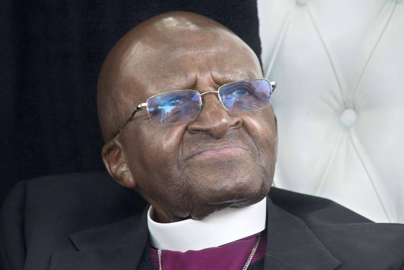 Erkebiskop Desmond Tutu i Sør-Afrika.
