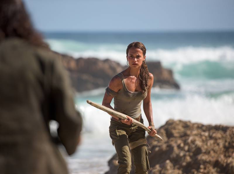 Alicia Vikander som Lara Croft.
