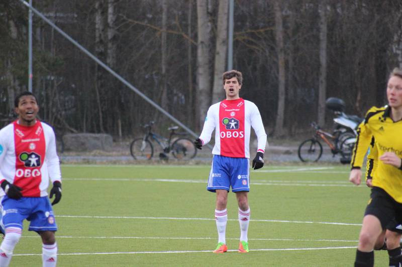 Kristoffer Hagen scoret KFUMs mål og sørget med det for at Ekeberg-gutta fikk med seg ett poeng mot Bærum.
