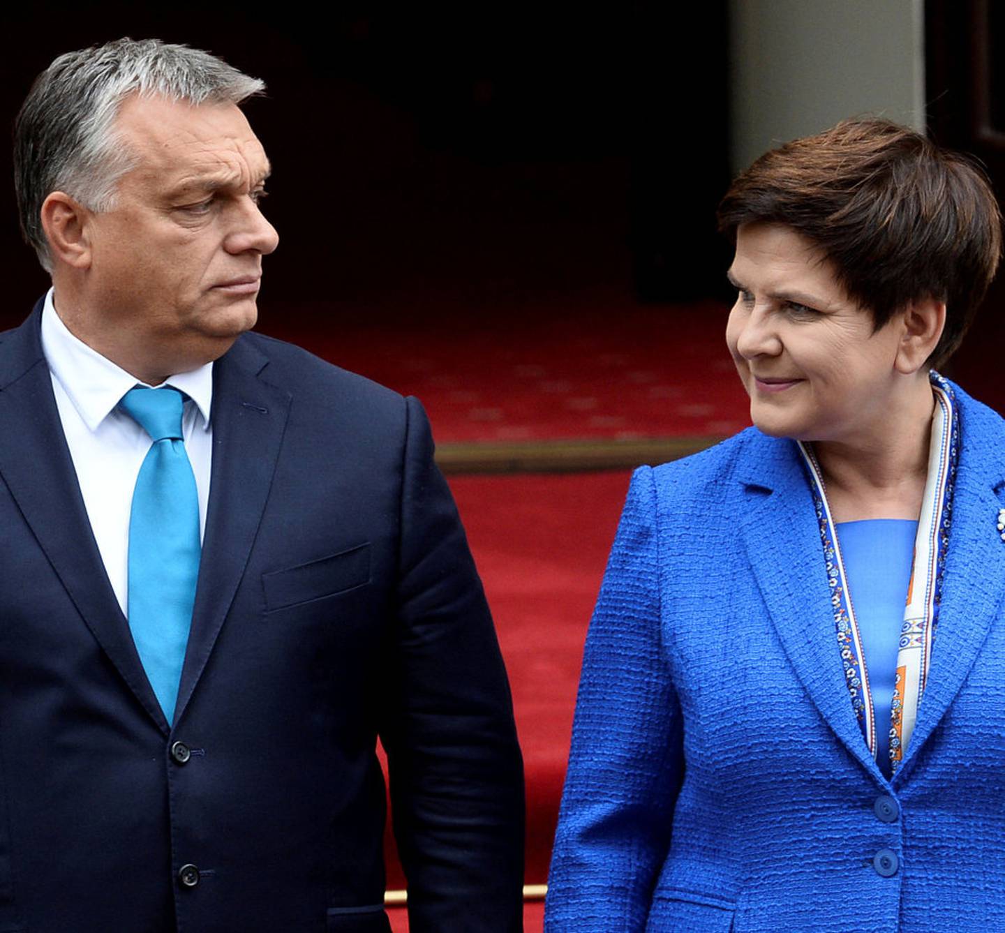 VERST: Ungarns og Polens statsministre Viktor Orbán og Beata Szydlo. 