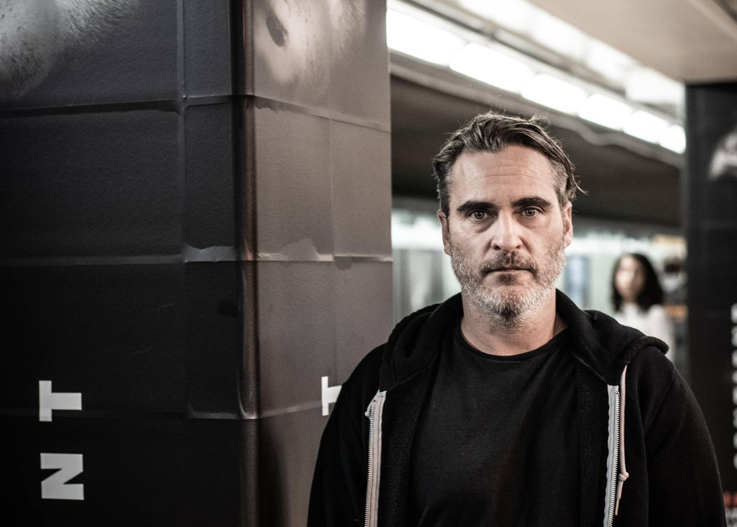Joaquin Phoenix visits and supports the Be Fair Be Vegan campaign in Toronto.
