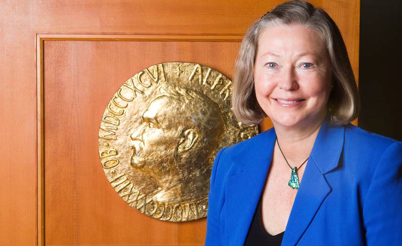 Leder av nobelkomiteen: Kaci Kullmann Five ble i 2015 valgt som leder av Nobelkomiteen. Søndag måtte hun gi        tapt for kreften, 65 år gammel.FOTO: HEIKO JUNGE/NTB SCANPIX