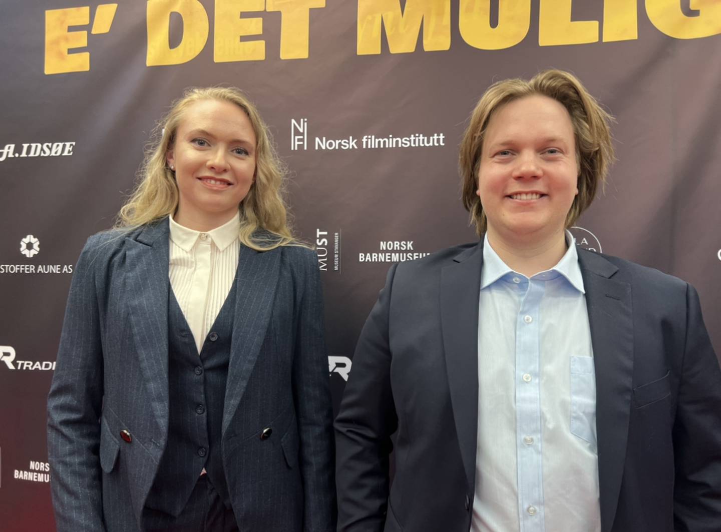 Regissør og produsent Maria Lavelle og regissør Johannes Vikse Pedersen er fornøyde etter premieren på filmen "E det muligt"