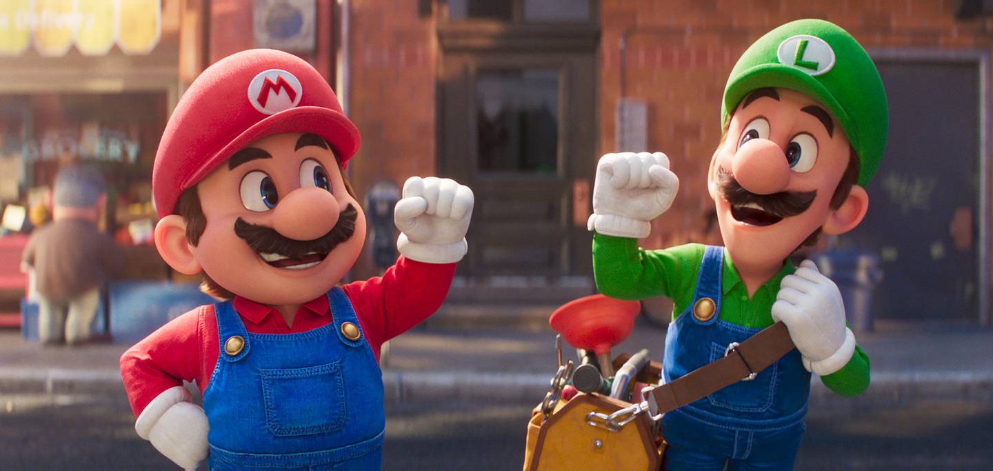 Mario og Luigi ruler fremdeles i «The Super Mario Bros. Movie», som nå har rundet milliarden i innspilte dollar på verdensbasis. Foto: AP