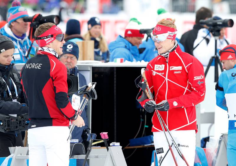 Tarjei og Johannes Thingnes Bø jakter sin første individuellemedalje i dag. FOTO: VIDAR RUUD/NTB SCANPIX