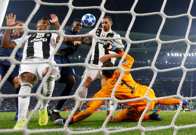 Soccer Football - Champions League - Group Stage - Group H - Juventus v Manchester United - Allianz Stadium, Turin, Italy - November 7, 2018  Juventus' Leonardo Bonucci scores an own goal and the second for Manchester United  REUTERS/Stefano Rellandini     TPX IMAGES OF THE DAY