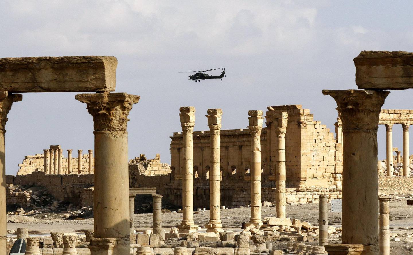 SYRIA: Et bilde tatt fra Palmyra i Syria i mars 2017. FOTO: LOUAI BESHARA/NTB SCANPIX