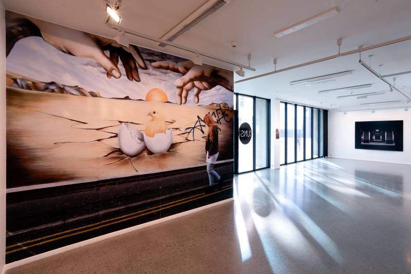 Signe Marie Andersen overrasker med gatebilder i utstillingen i Buskerud Kunstsenter i Drammen. Foto: Adrian Bugge