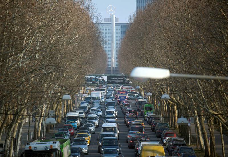 Tyske byer får grønt lys til å forby dieselbiler i sentrum. Her fra Stuttgart.