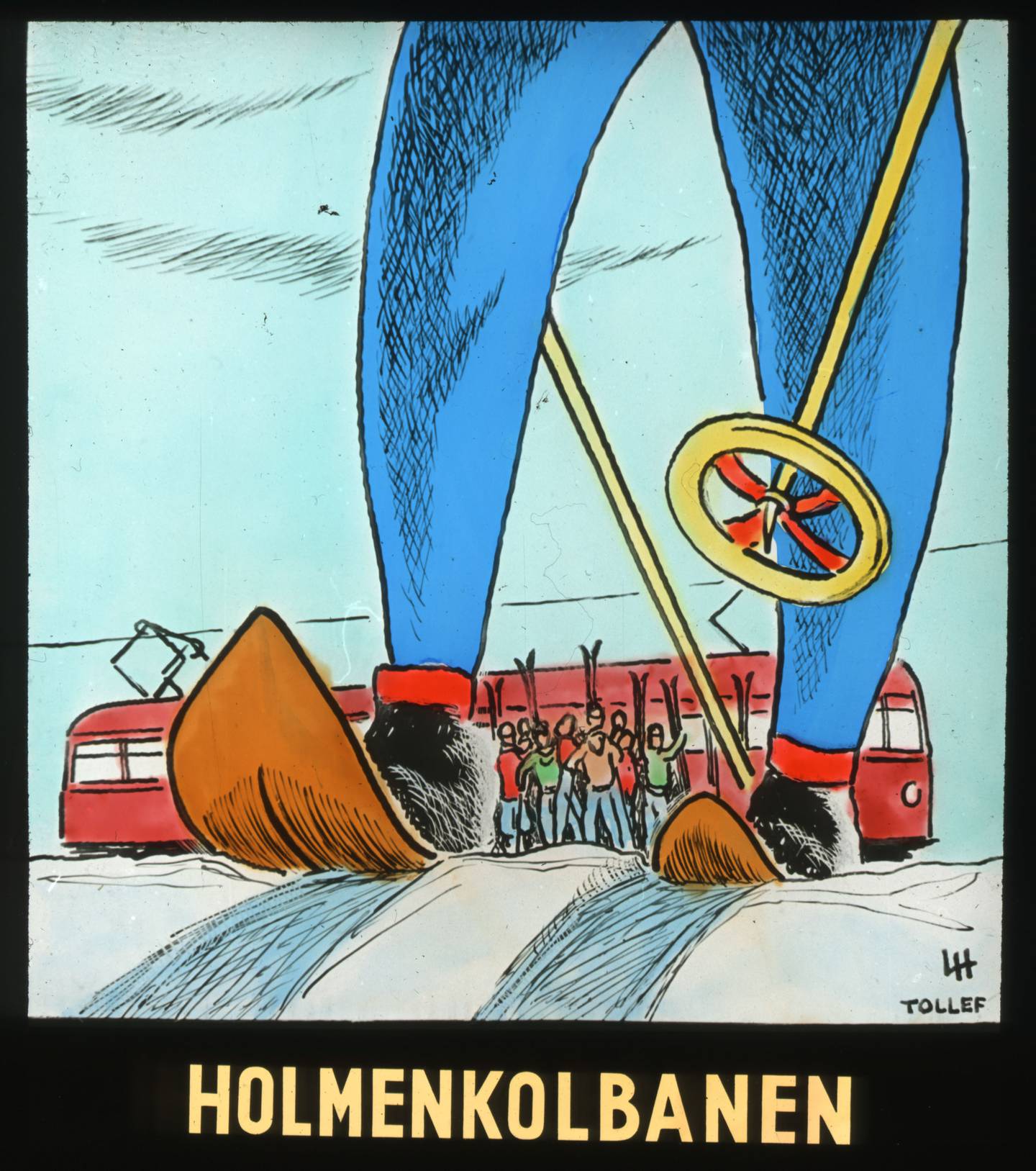 Holmenkollbanen ble symbolet på selve skituren.